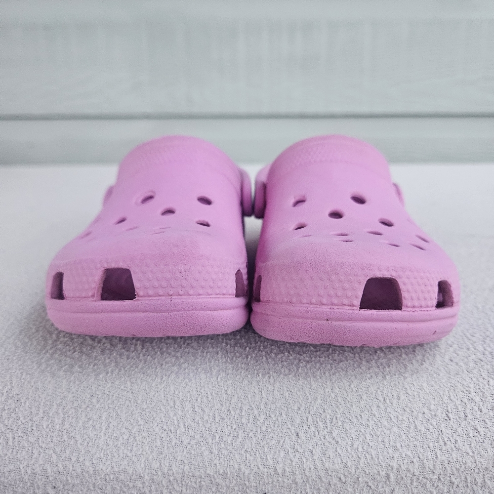 Crocs Classic Clog Girl SZ 10 Slip-On Light Pink Water Shoes - Picture 6 of 12